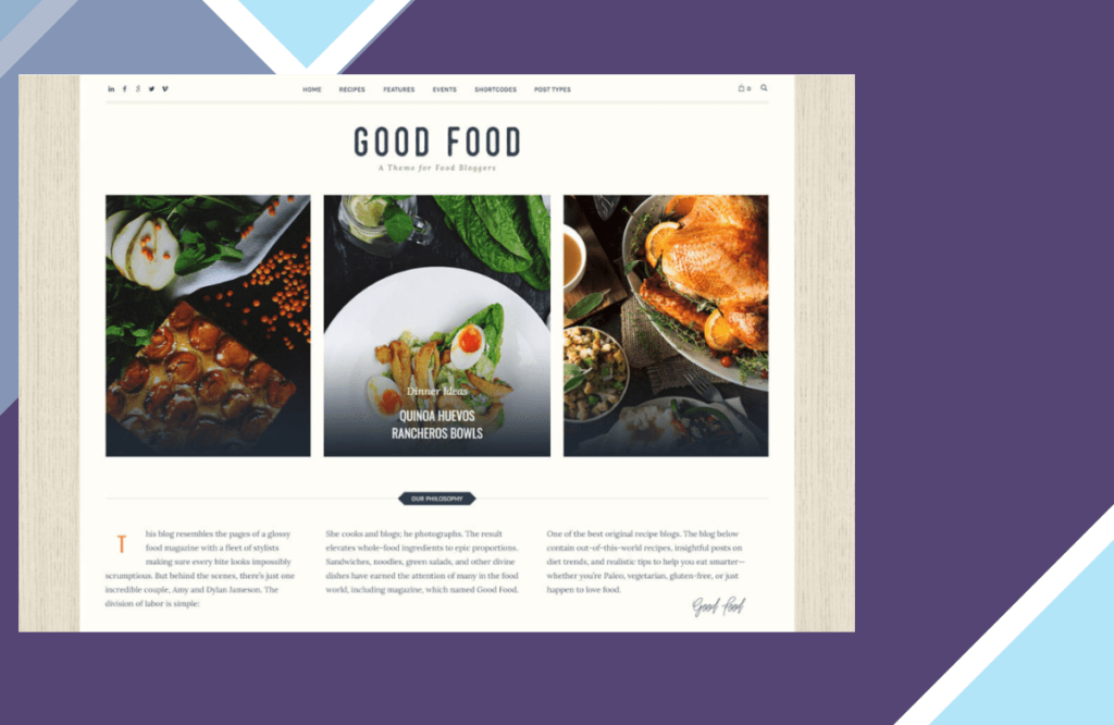 Good Food Recipe Magazine and Food Blogging