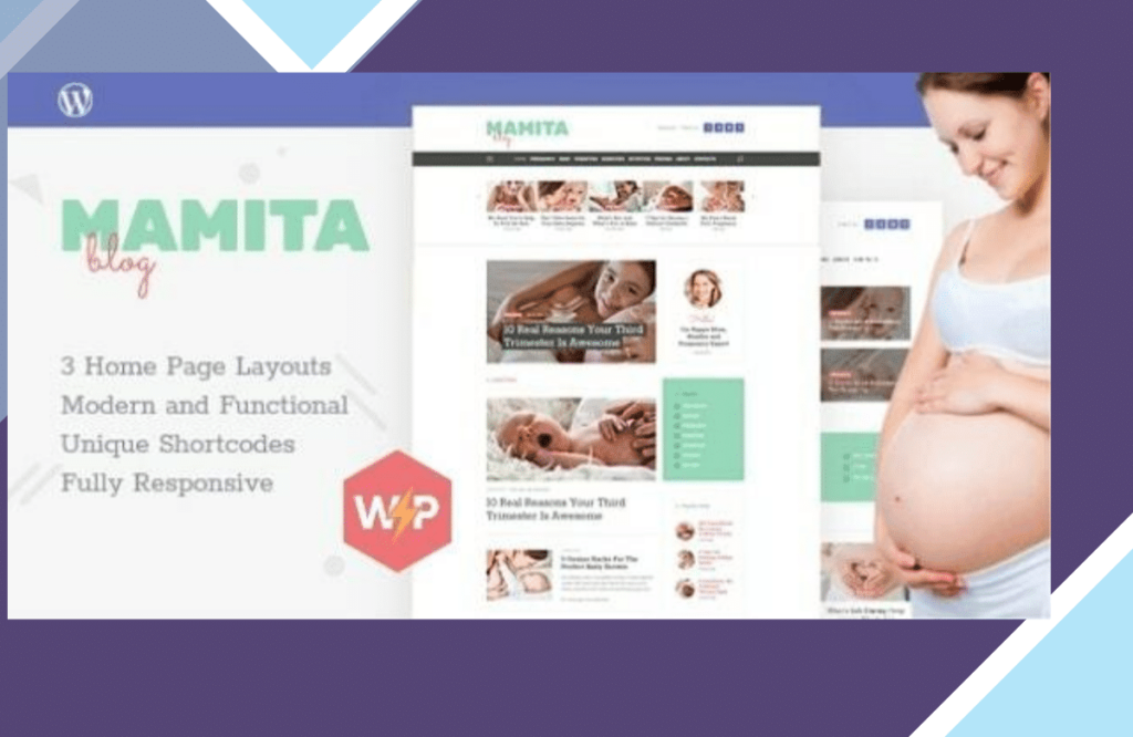Mamita Pregnancy and Maternity Blog WordPress Theme