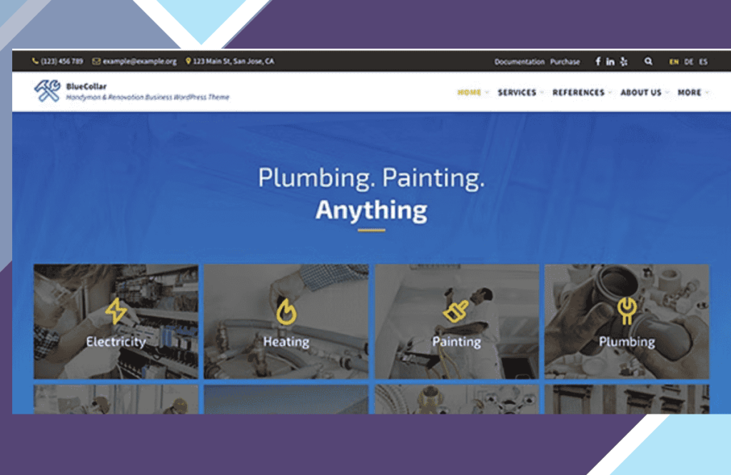 BlueCollar – Handyman and Renovation Business WordPress Theme