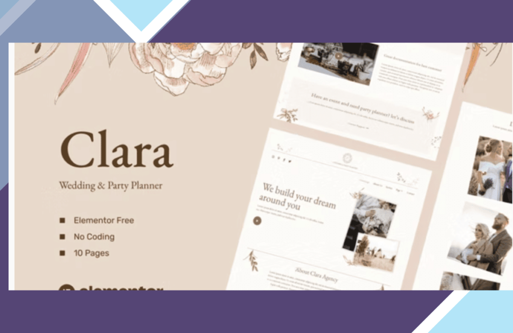 Clara – Wedding and Party Planner Template Kits