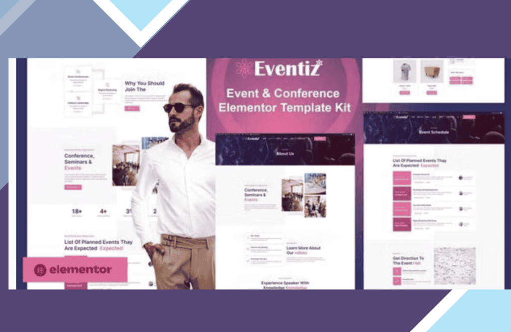 Eventiz – Event and Conference Elementor Pro Template Kit