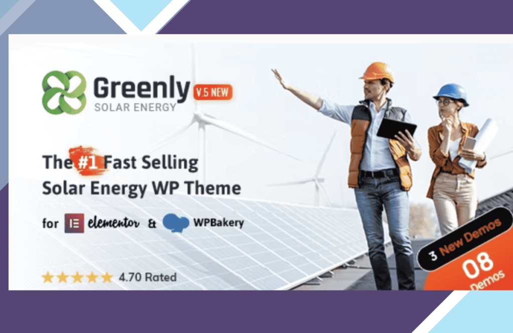 Greenly – Ecology and Solar Energy WordPress Theme