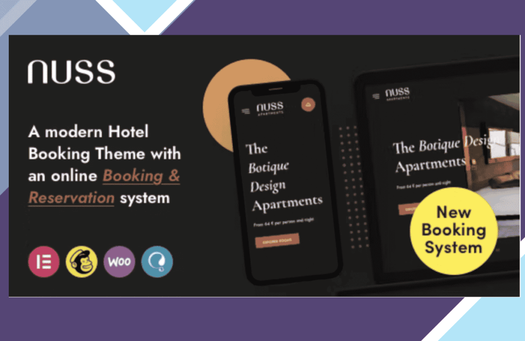Nuss – Hotel Booking WordPress Theme