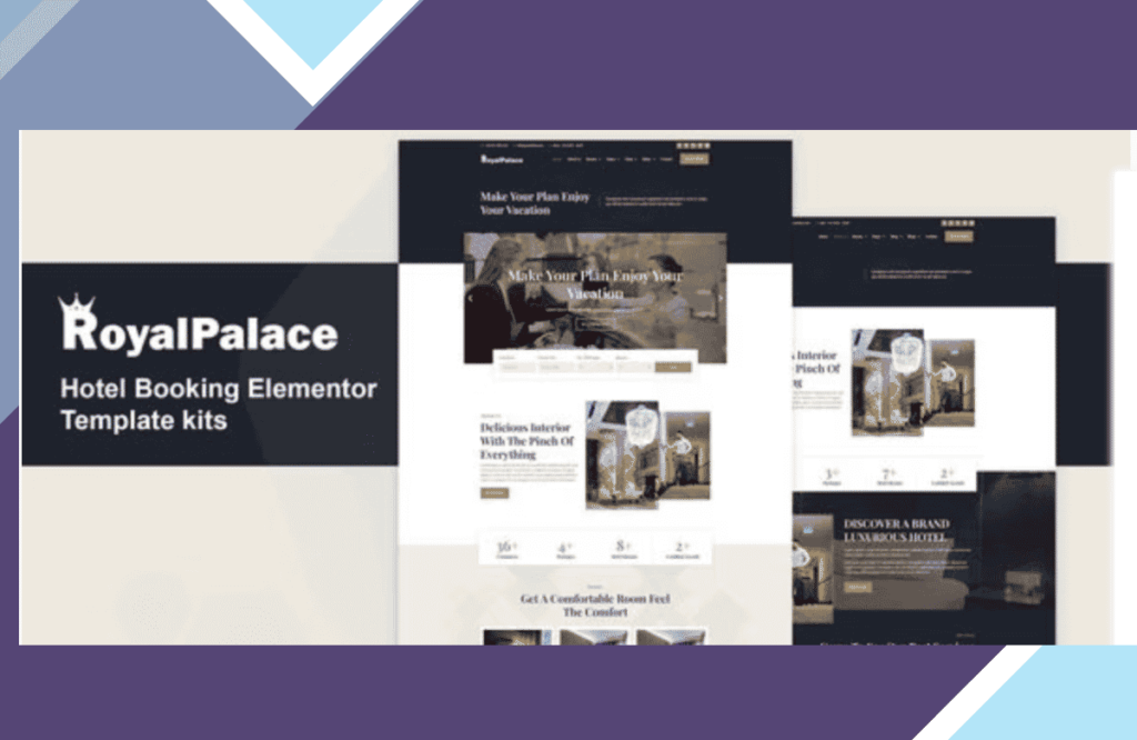 Royalpalace – Hotel Booking Elementor Pro Template Kit