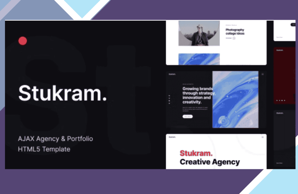 Stukram – AJAX Agency and Portfolio WordPress Theme