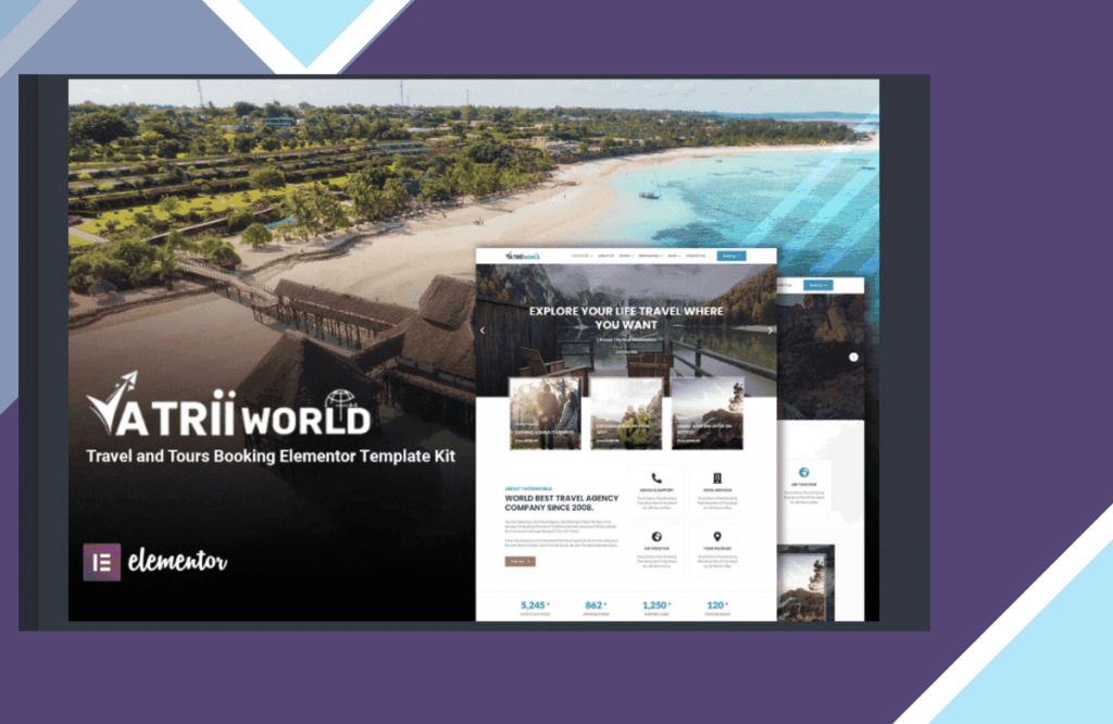 Yatriiworld – Travel and Tours Booking Elementor Template Kit