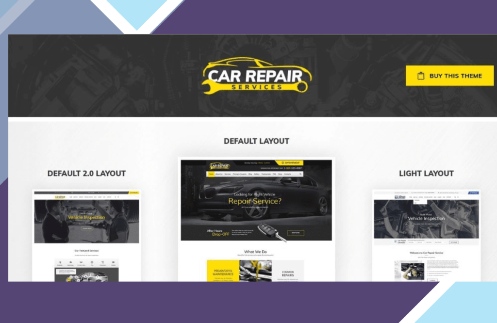 Car Repair Services and Auto Mechanic WordPress Theme