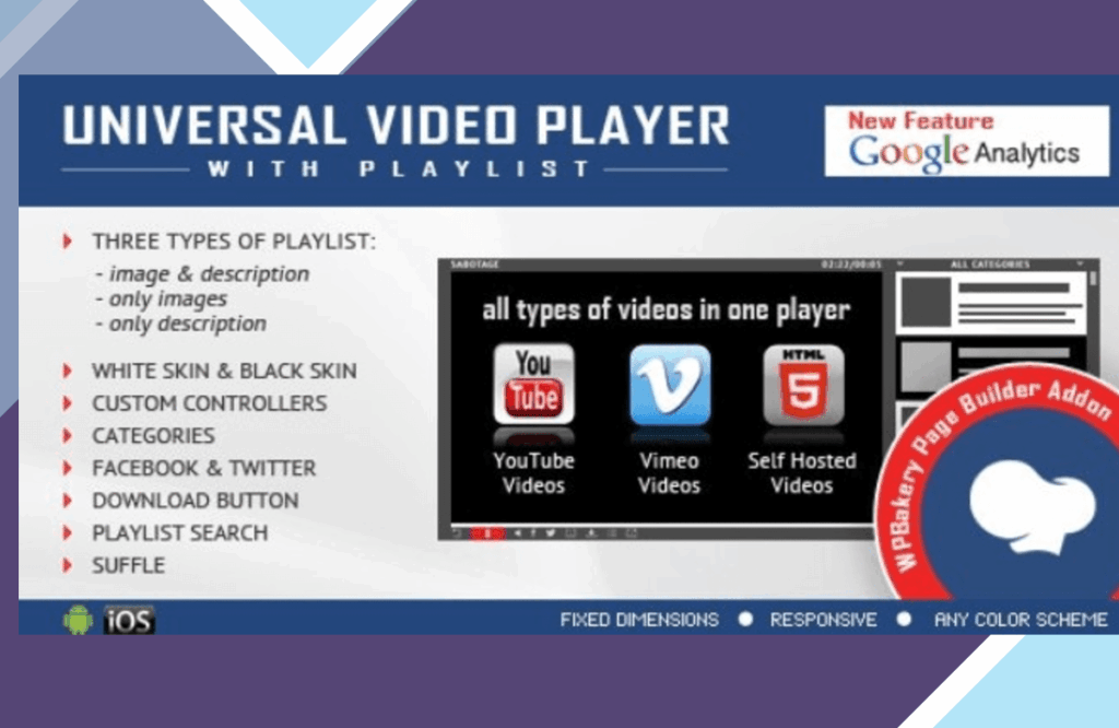 Universal Video Player for WPBakery Page Builder