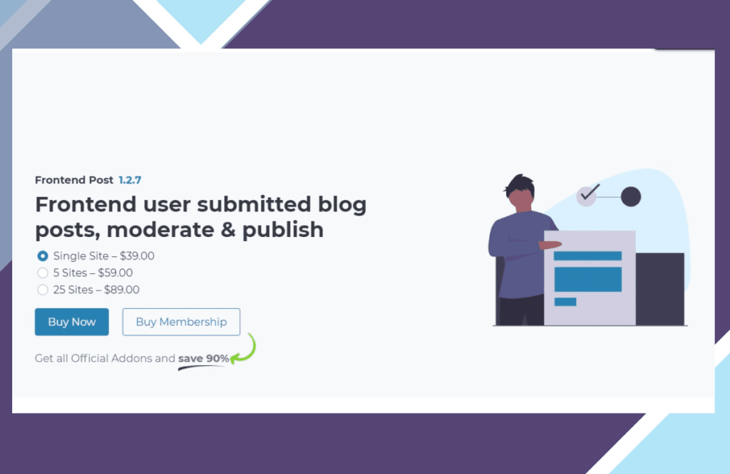 UsersWP Frontend Post