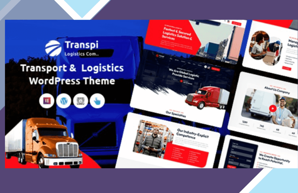 Transpi – Logistics and Transportation WordPress Theme