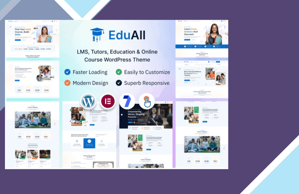 EduAll – Education LMS Tutors and Course WordPress