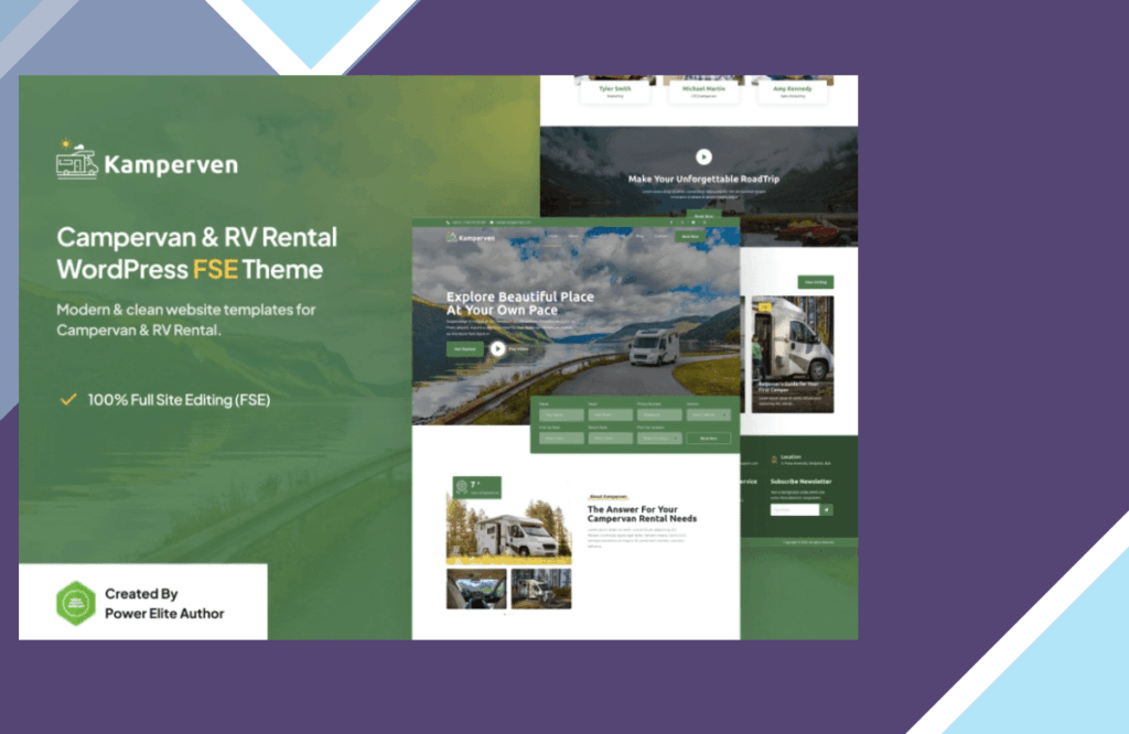 Kamperven – Campervan and RV Rental WordPress Theme