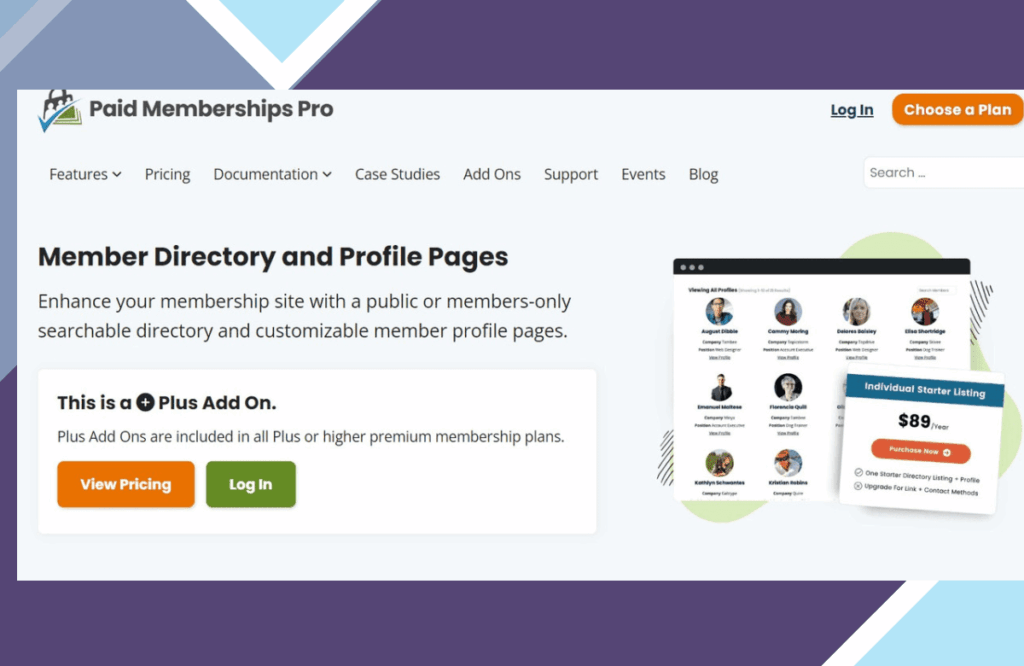 Paid Memberships Pro – Member Directory