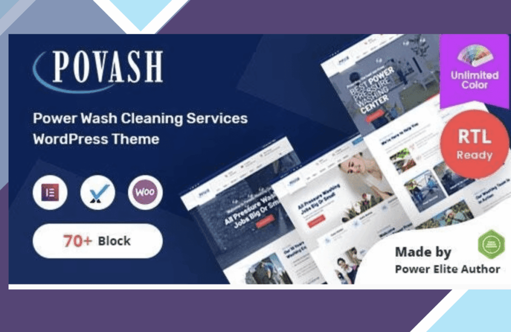 Povash | Power Wash WordPress Theme + RTL