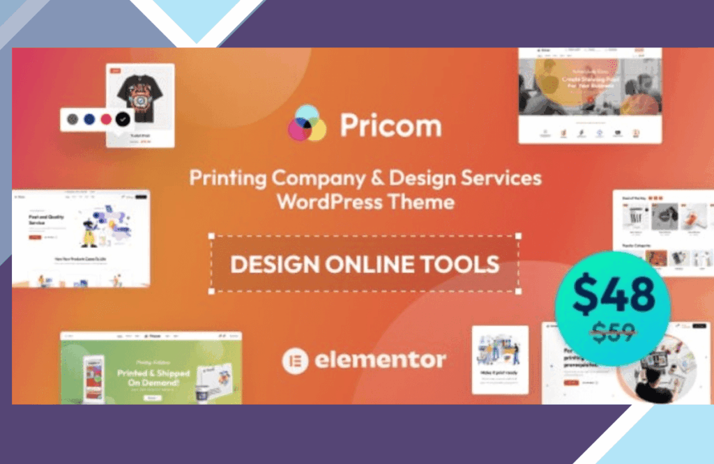 Pricom – Printing Company and Design Services WordPress Theme