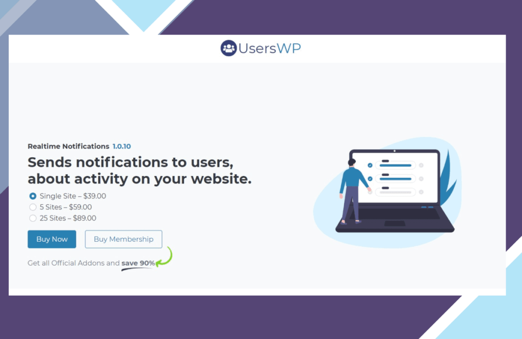 UsersWP Realtime Notifications