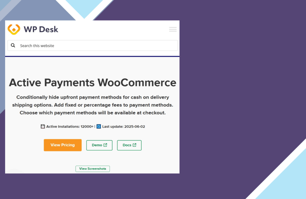WooCommerce Active Payments